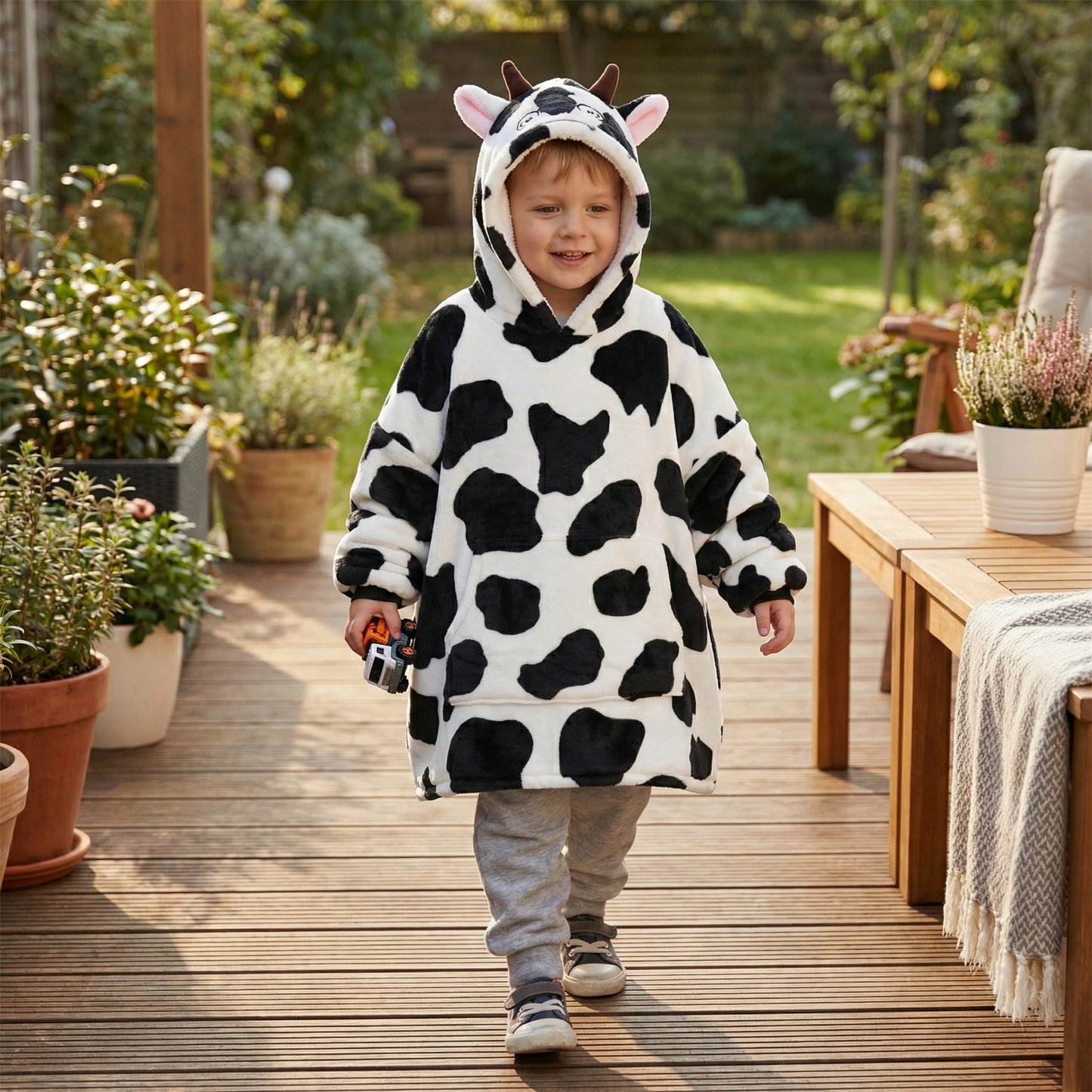 Poncho enfant motif vache - Horizon Poncho