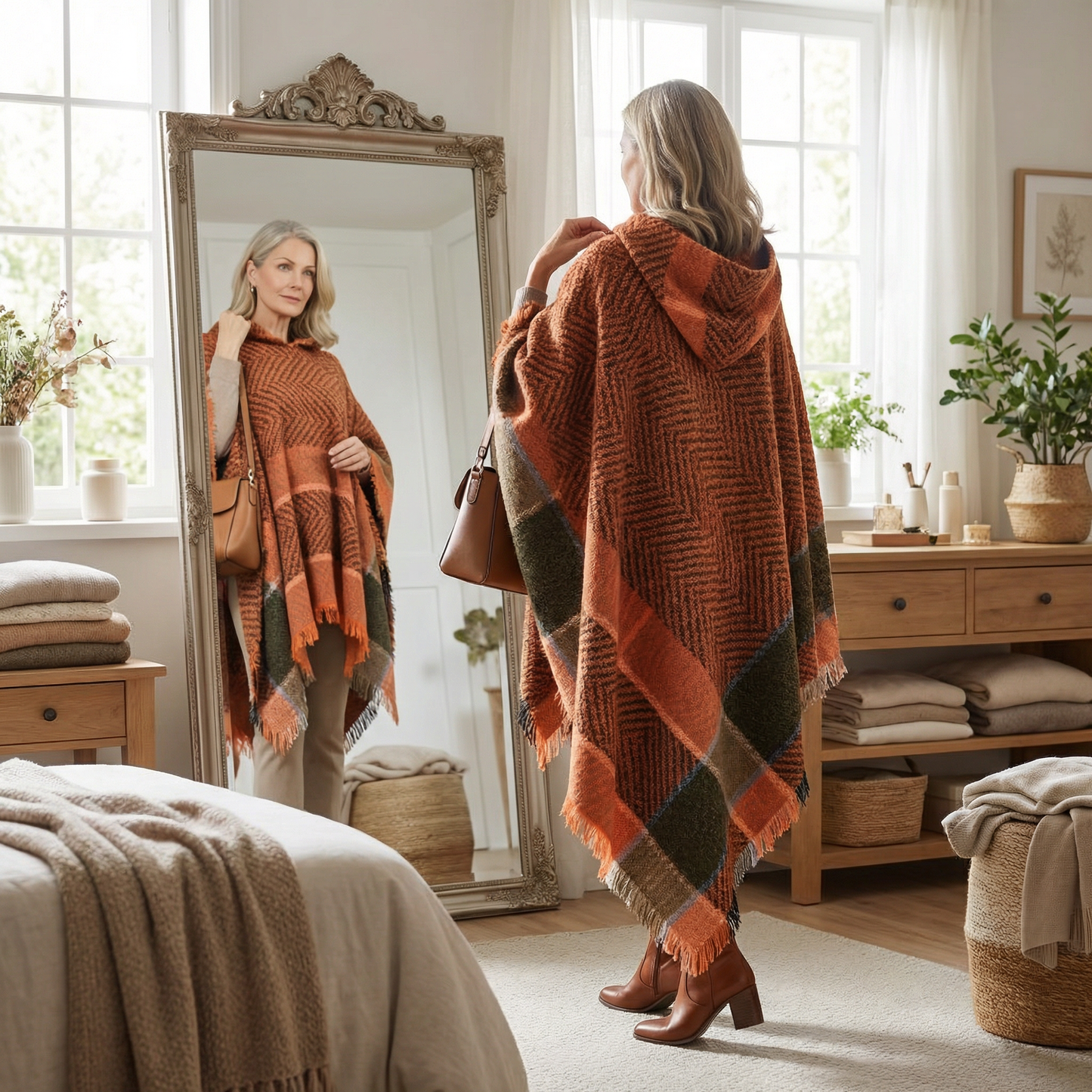 Poncho femme lumineux - Horizon Poncho