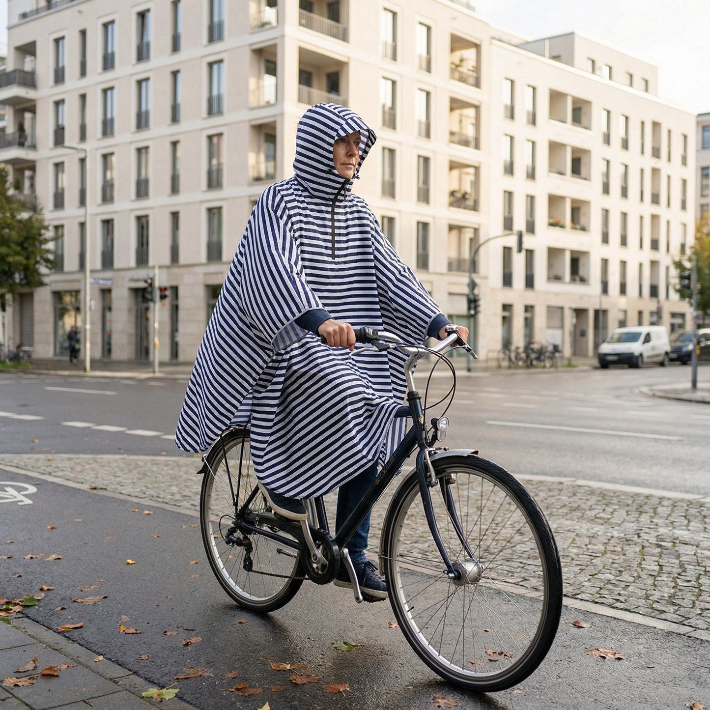 Poncho cycliste style marin - Horizon Poncho