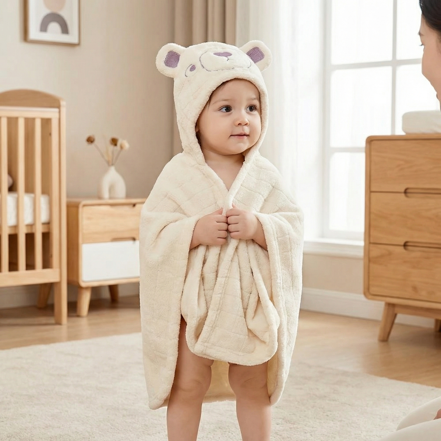 Poncho bébé style ours polaire - Horizon Poncho