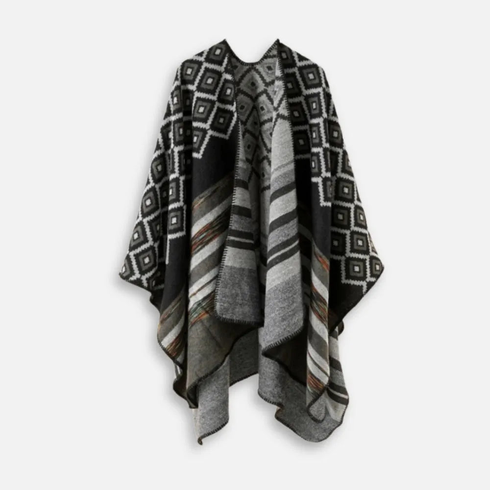 Poncho homme géométrique - Horizon Poncho