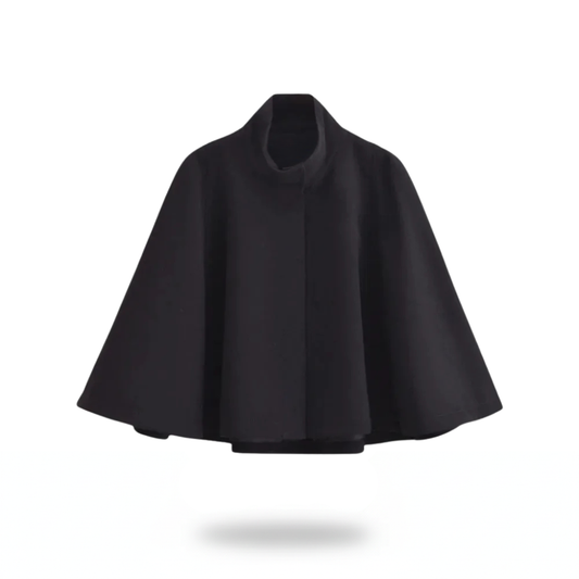 Poncho pull femme noir - Horizon Poncho