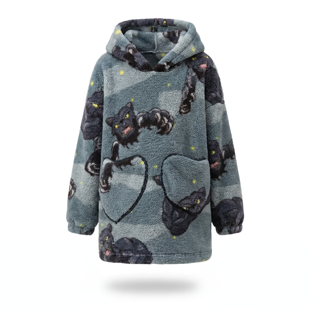 Poncho enfant motif panthère - Horizon Poncho