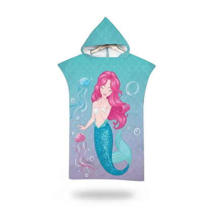 Poncho bain enfant sirène - Horizon Poncho