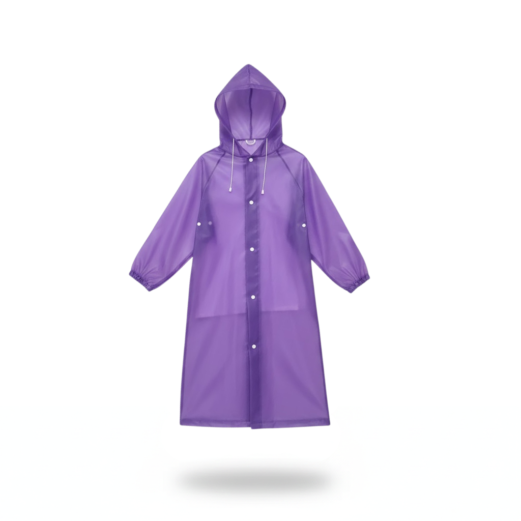 Poncho pluie violet enfant - Horizon Poncho