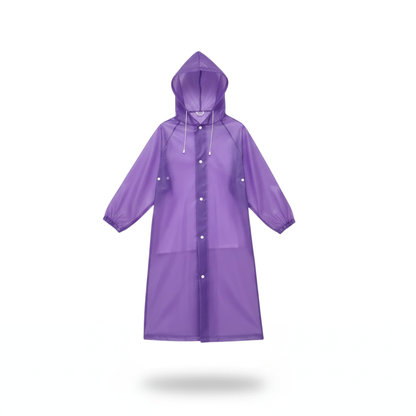 Poncho pluie violet enfant - Horizon Poncho