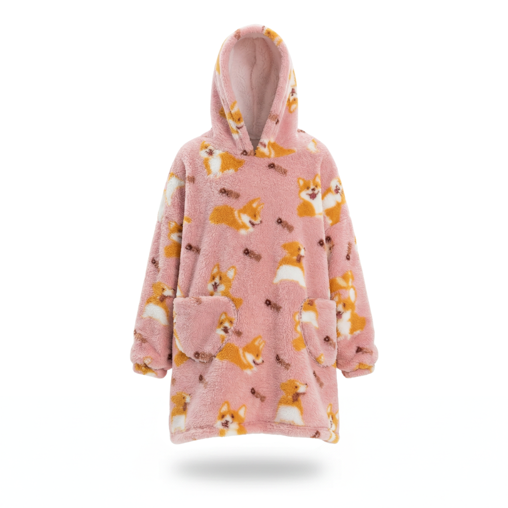 Poncho enfant motif corgi - Horizon Poncho