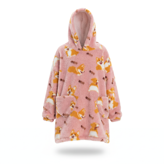 Poncho enfant motif corgi - Horizon Poncho