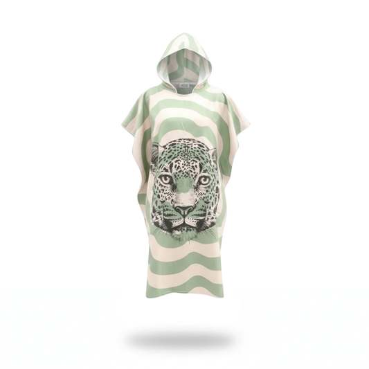 Poncho bain motif félin - Horizon Poncho