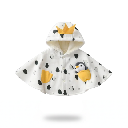 Poncho bébé style pingouin - Horizon Poncho