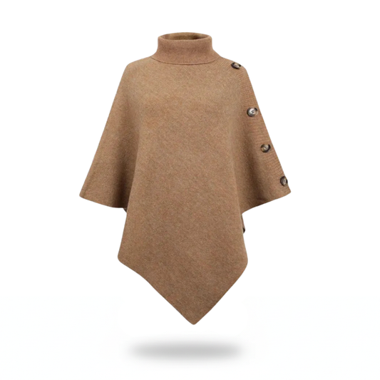 Poncho pull long marron - Horizon Poncho