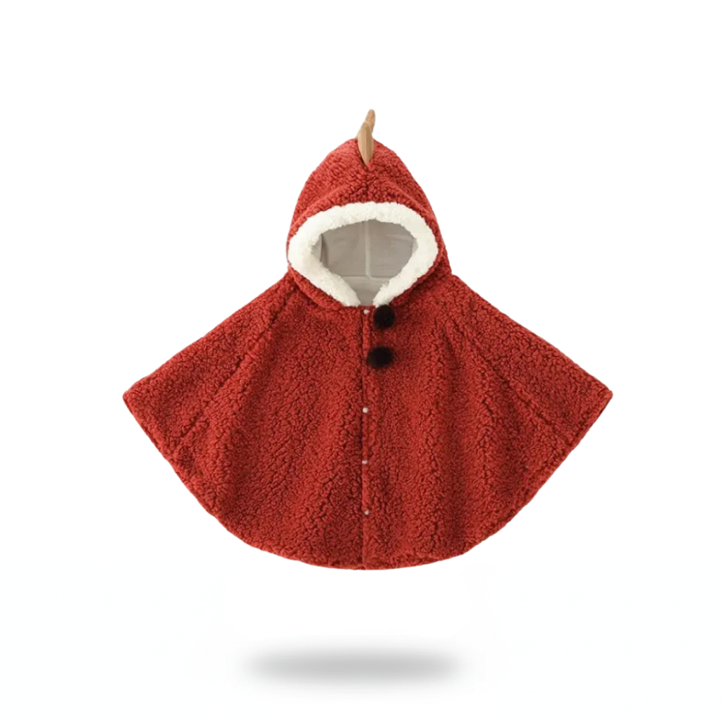 Poncho bébé style dinosaure chaud - Horizon Poncho