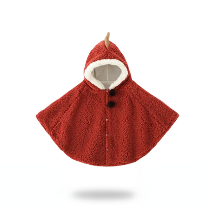 Poncho bébé style dinosaure chaud - Horizon Poncho