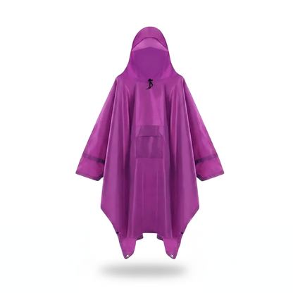Poncho pluie femme violet - Horizon Poncho