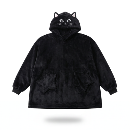 Poncho enfant style chat noir - Horizon Poncho