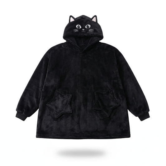 Poncho enfant style chat noir - Horizon Poncho