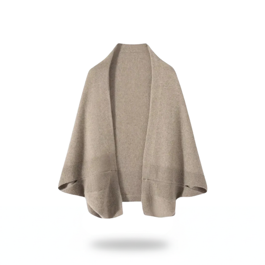 Poncho pull style cardigan - Horizon Poncho