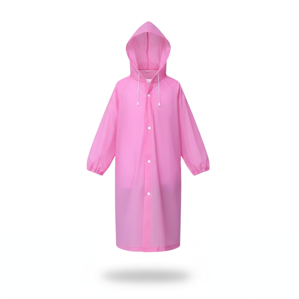 Poncho pluie enfant rose - Horizon Poncho