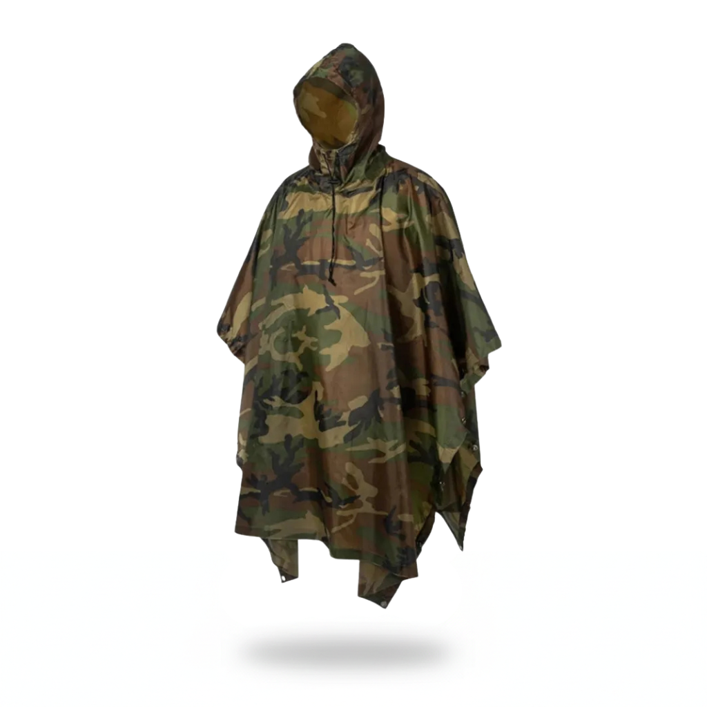 Poncho pluie style militaire - Horizon Poncho