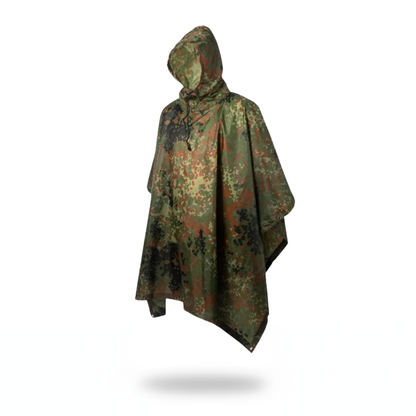 Poncho pluie randonnée camouflage vert - Horizon Poncho