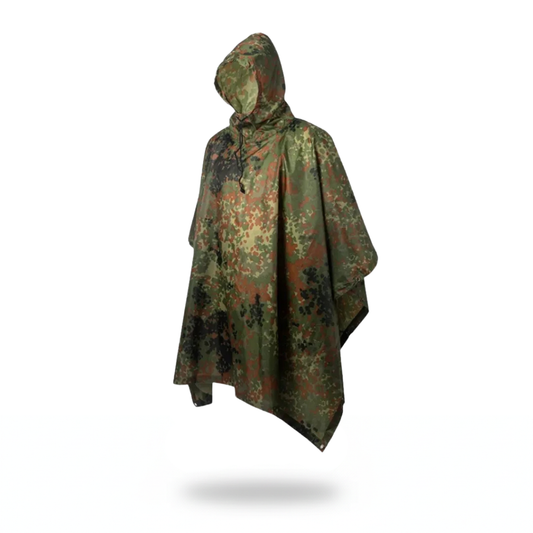 Poncho pluie randonnée camouflage vert - Horizon Poncho