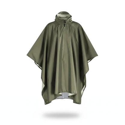Poncho pluie randonnée kaki - Horizon Poncho
