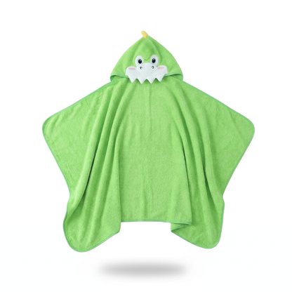 Poncho bébé style dinosaure vert - Horizon Poncho