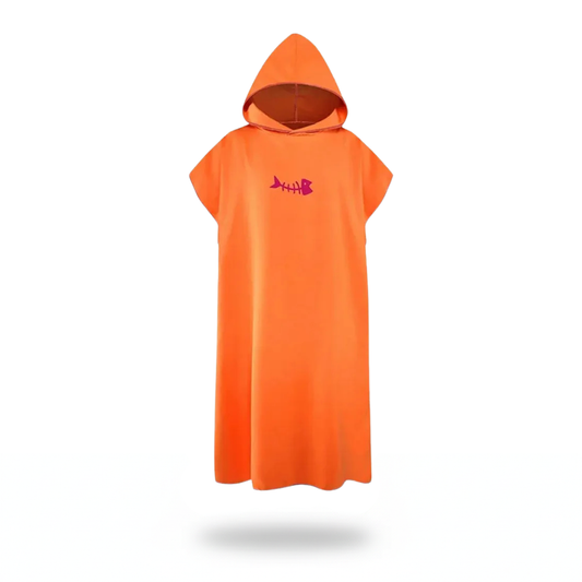 Poncho bain orange - Horizon Poncho