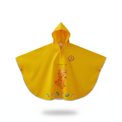Poncho bébé dinosaure jaune - Horizon Poncho