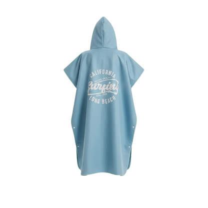 Poncho sur à capuche bleu ciel - Horizon Poncho