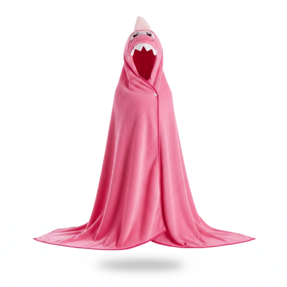 Poncho bébé style dinosaure rose - Horizon Poncho