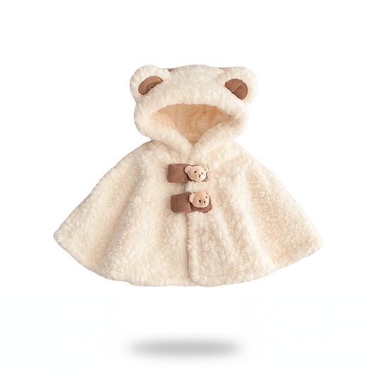 Poncho bébé hiver ourson - Horizon Poncho
