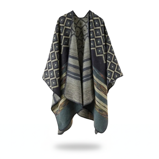 Poncho homme géométrique - Horizon Poncho