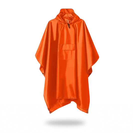 Poncho pluie orange unisexe - Horizon Poncho