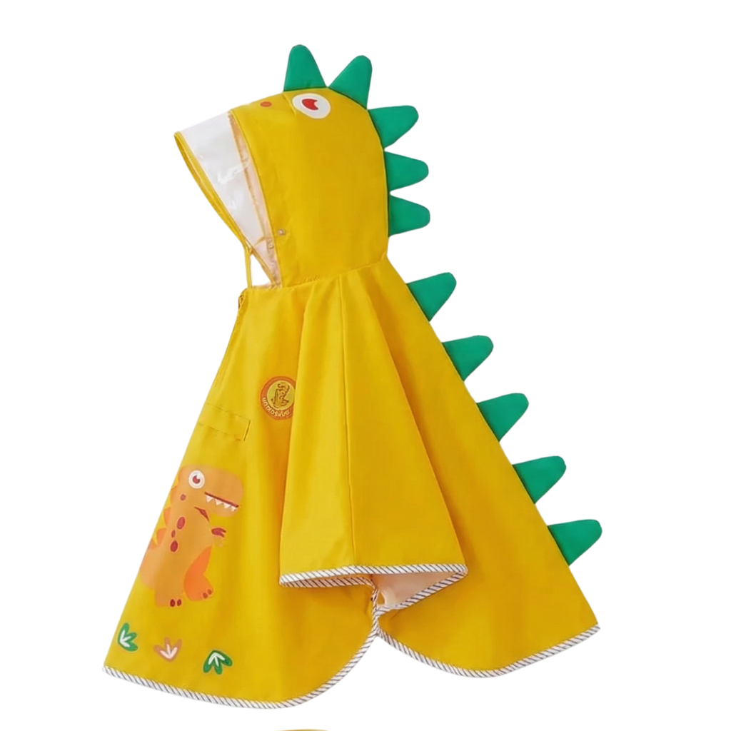 Poncho bébé dinosaure jaune - Horizon Poncho