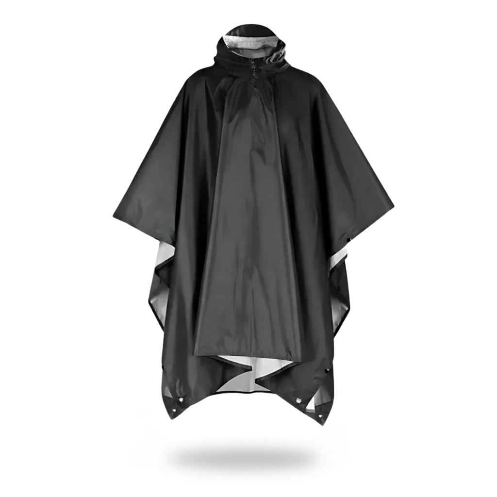 Poncho pluie randonnée noir - Horizon Poncho
