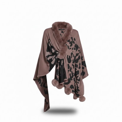 Poncho femme imprimé léopard - Horizon Poncho