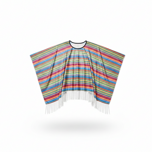 Poncho mexicain multicolore - Horizon Poncho