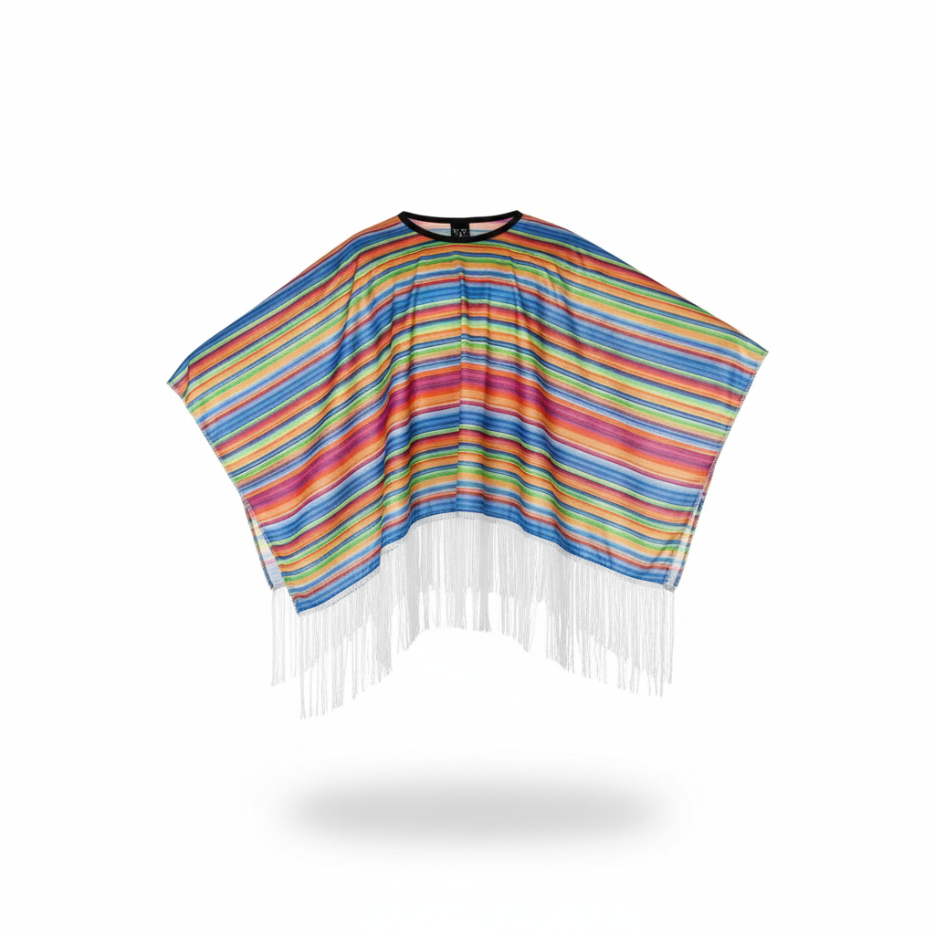Poncho enfant mexicain multicolore - Horizon Poncho