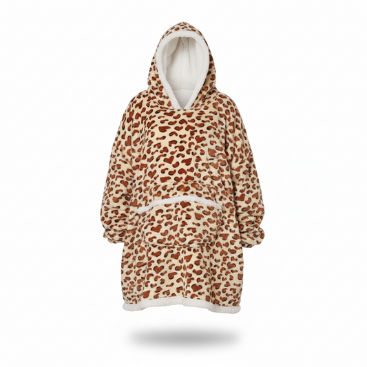 Poncho plaid femme léopard - Horizon Poncho