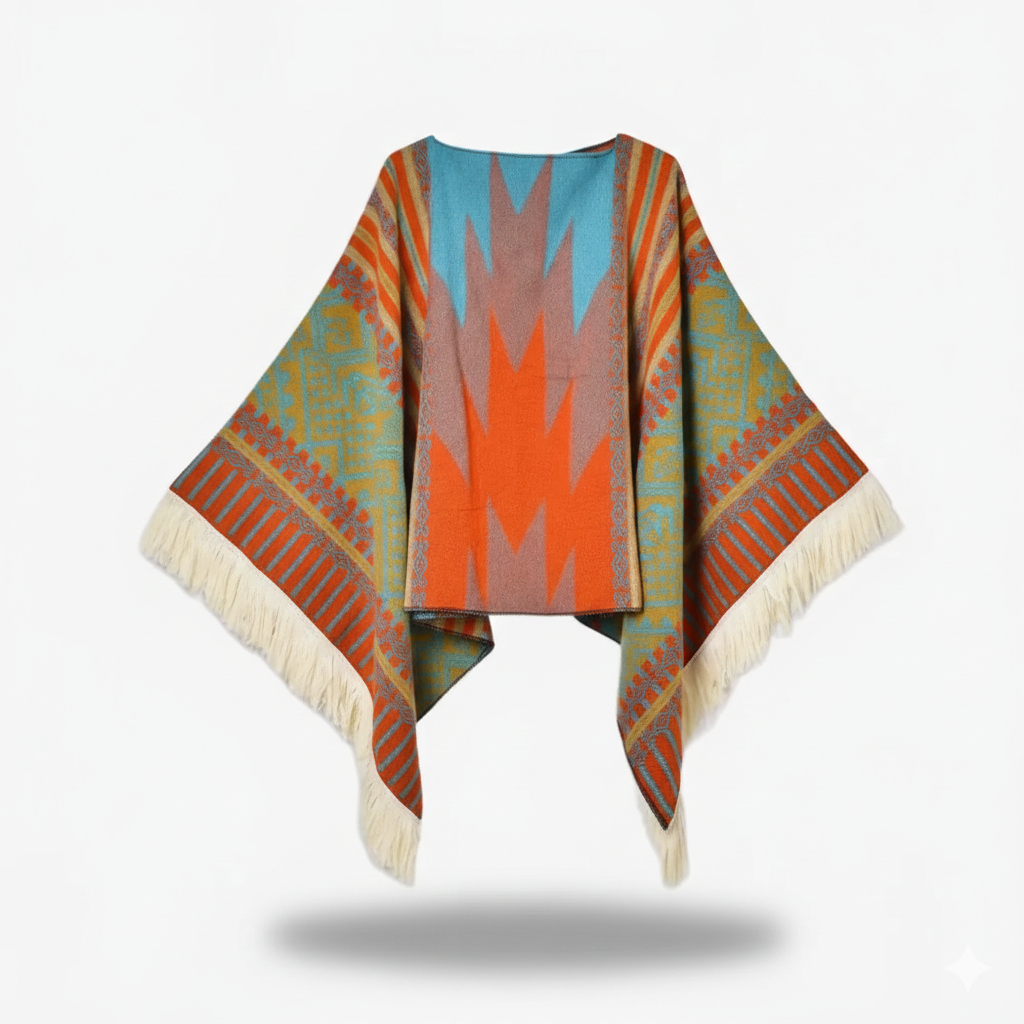 Poncho péruvien chaud - Horizon Poncho