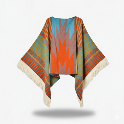 Poncho péruvien chaud - Horizon Poncho