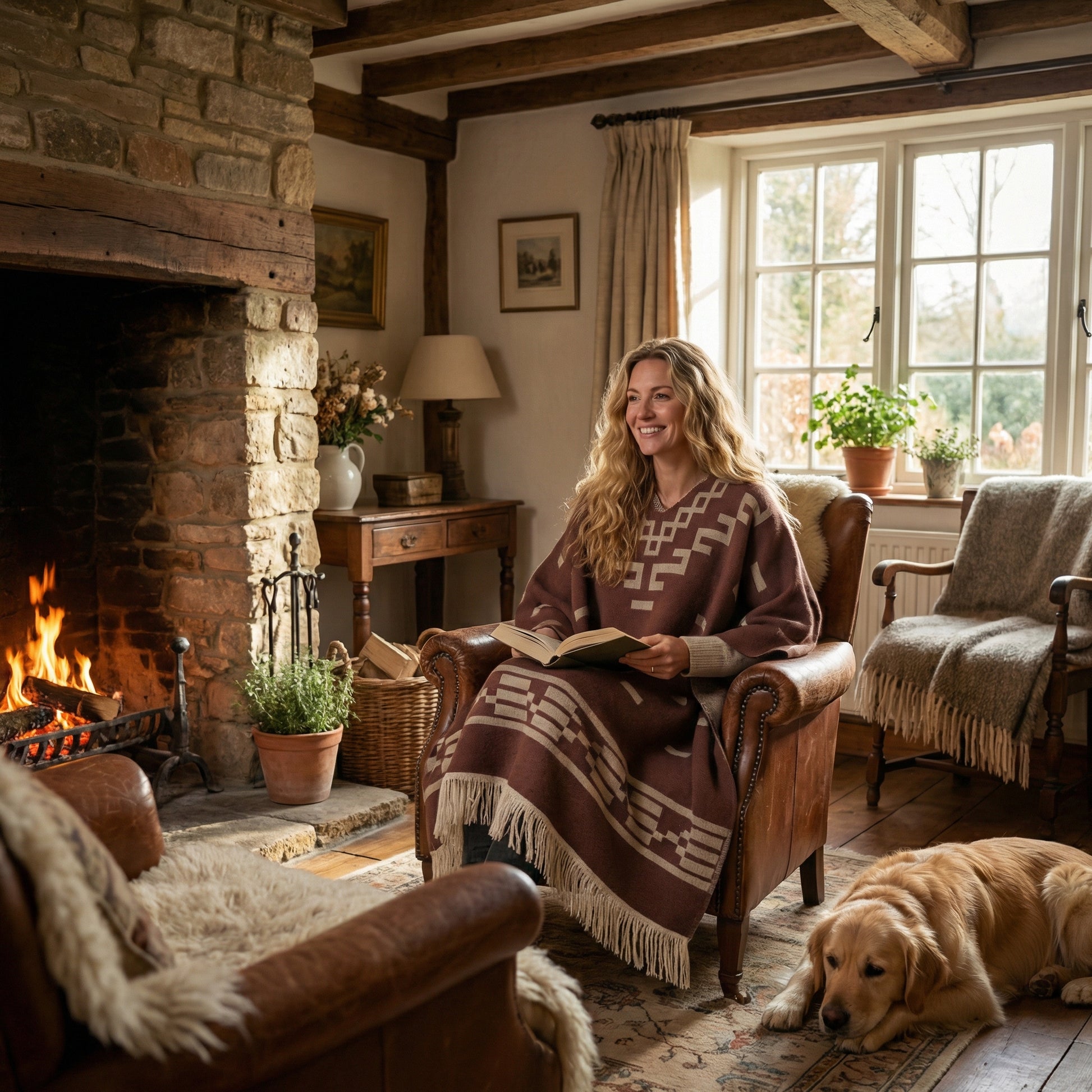 Poncho western cowboy - Horizon Poncho