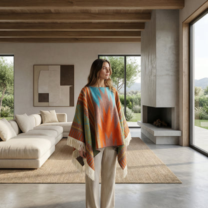 Poncho péruvien chaud - Horizon Poncho