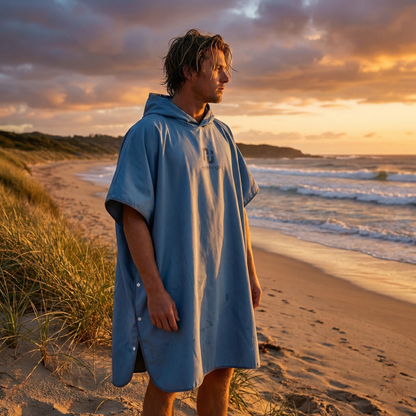 Poncho surf homme à capuche - Horizon Poncho
