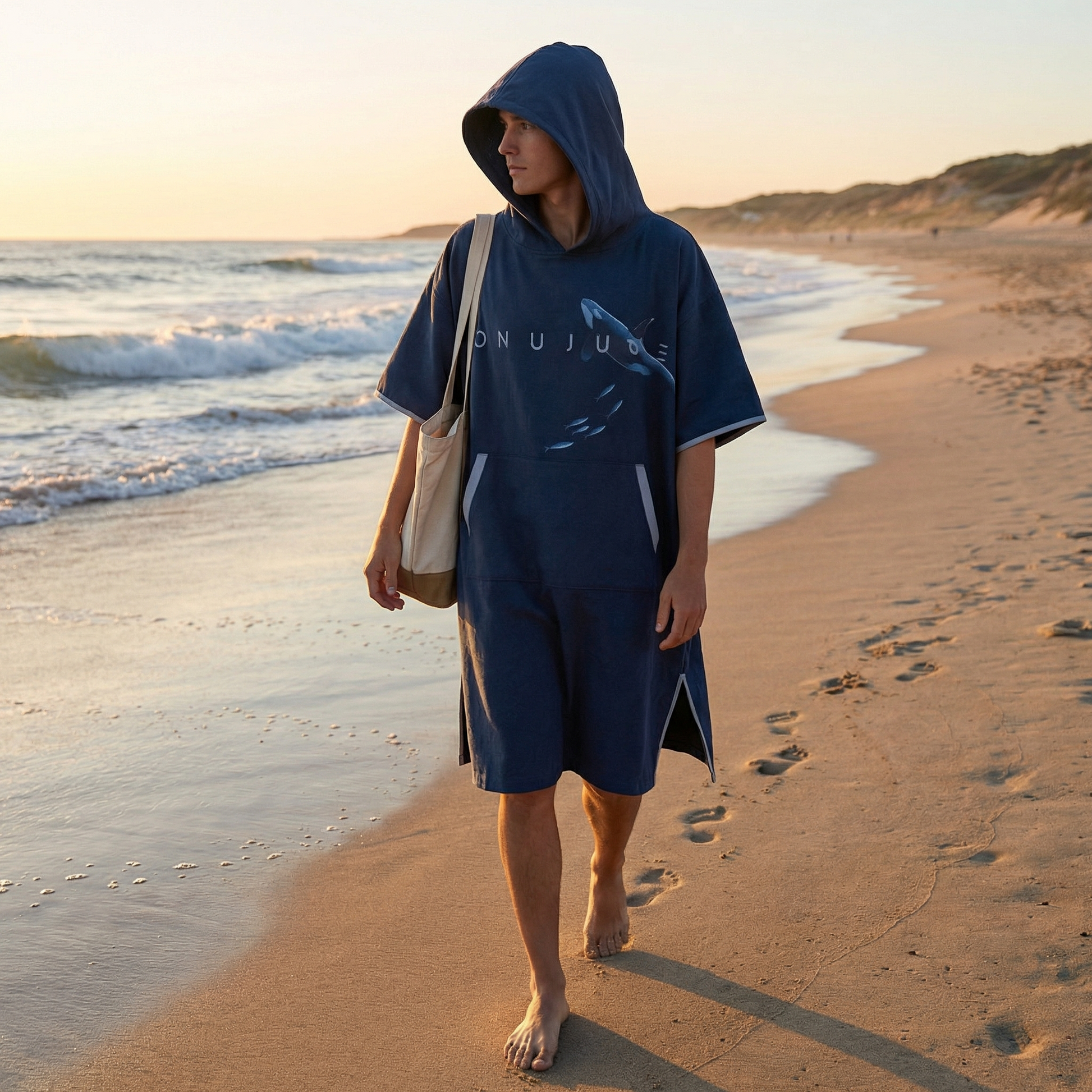 Poncho surf manches longues - Horizon Poncho