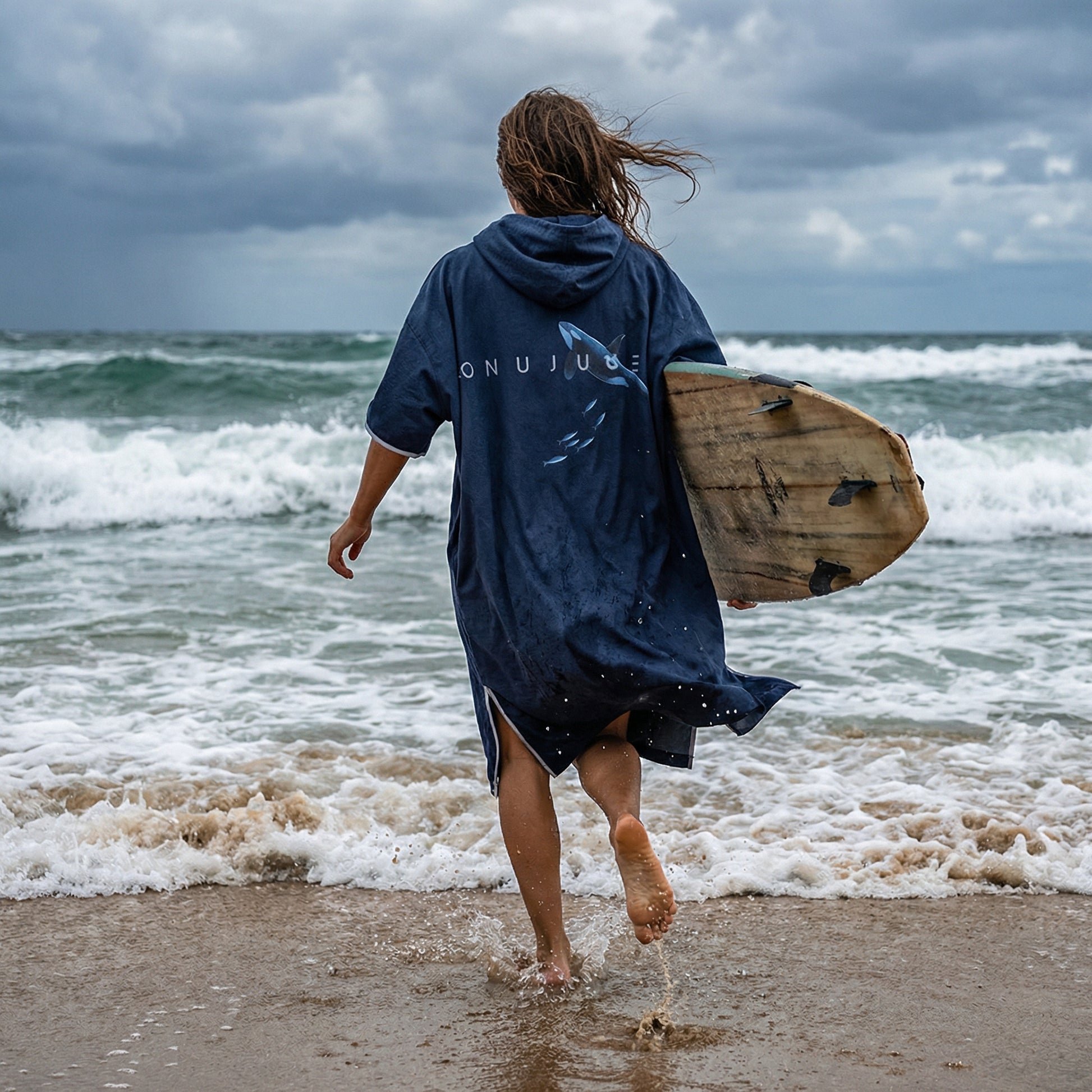 Poncho surf manches longues - Horizon Poncho