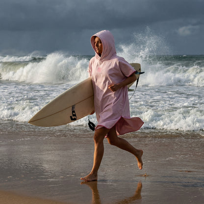 Poncho surf femme rose - Horizon Poncho