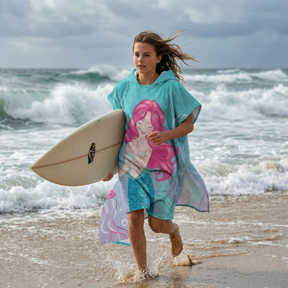 Poncho bain enfant sirène - Horizon Poncho