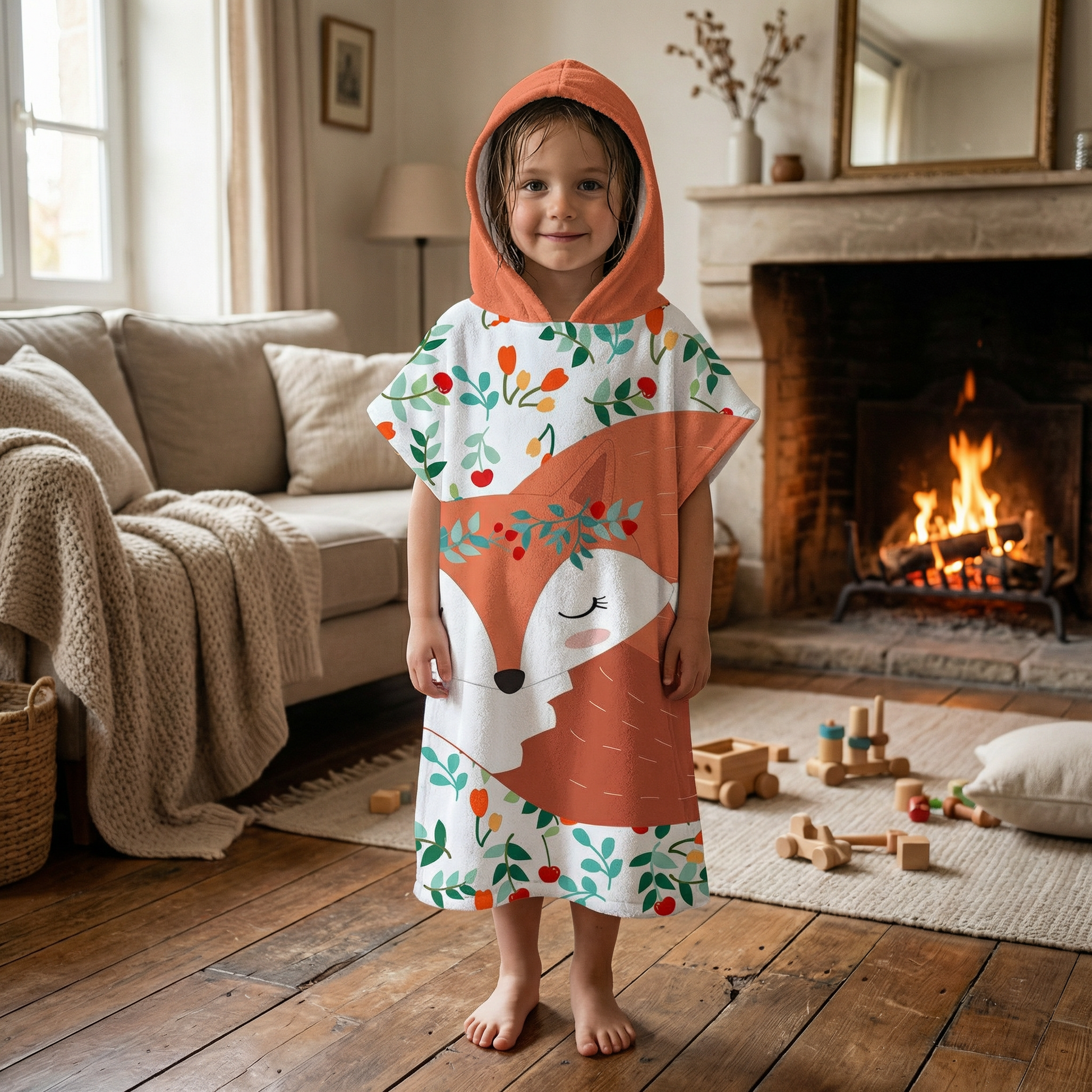 Poncho enfant renard - Horizon Poncho